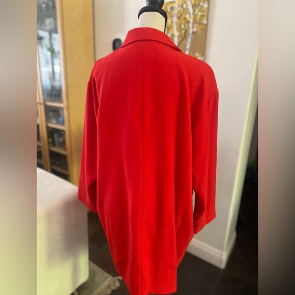 Liz Claiborne - bright cherry red classy coat - Picture 6 of 11